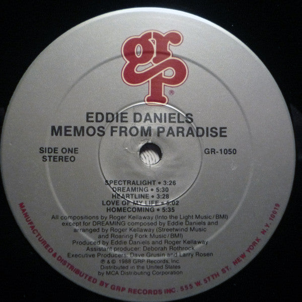 Eddie Daniels - Memos From Paradise - LP