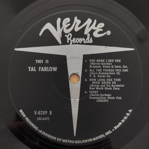 Tal Farlow - This Is Tal Farlow - LP