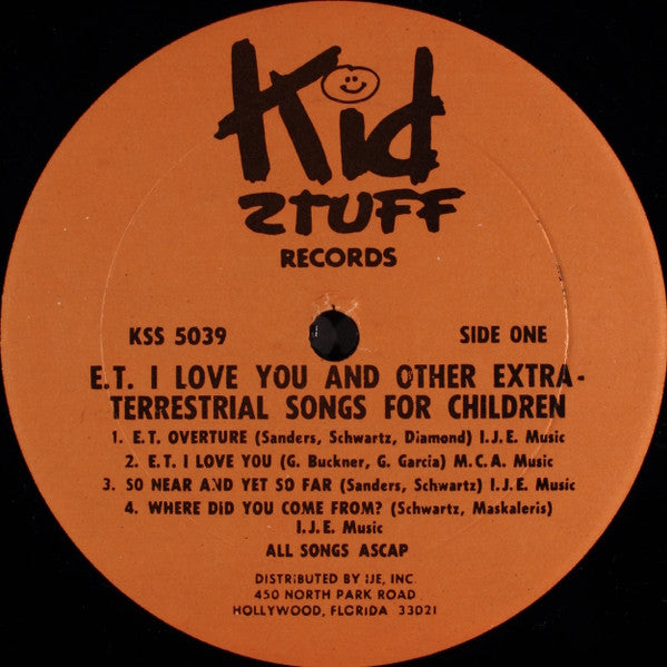 Starlight Children's Chorus - E.T., I Love You And Other Extra-Terrestrial Songs For Children - LP
