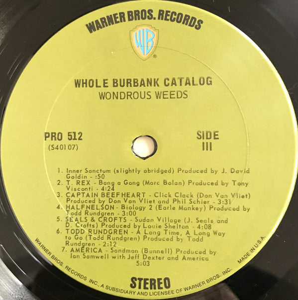 Various - Whole Burbank Catalog - LP