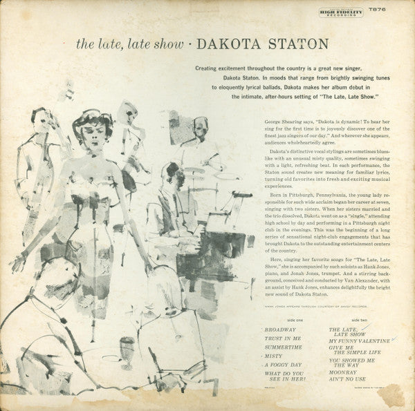 Dakota Staton - The Late, Late Show - LP