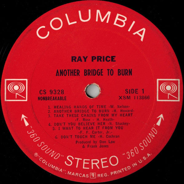 Ray Price - Another Bridge To Burn - LP