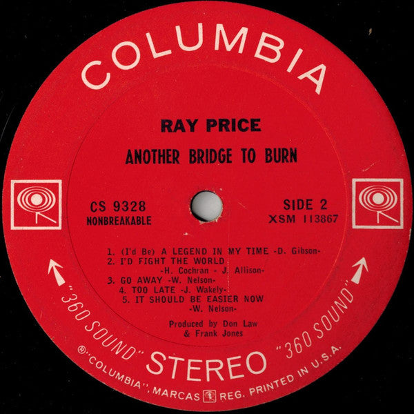 Ray Price - Another Bridge To Burn - LP