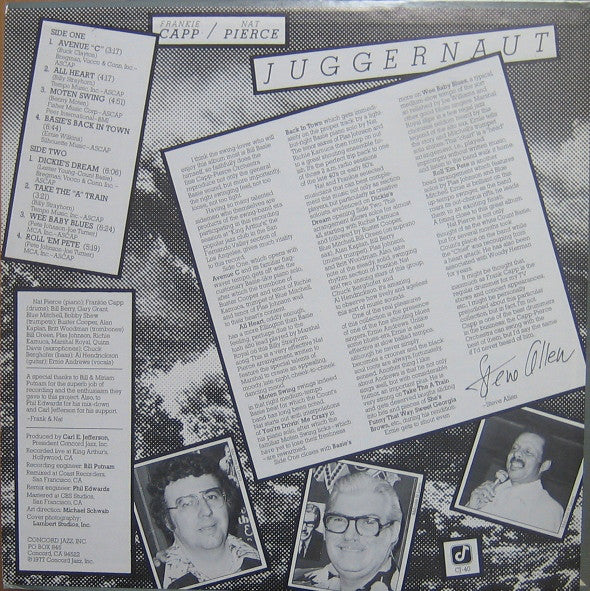 Frankie Capp* / Nat Pierce - Juggernaut - LP