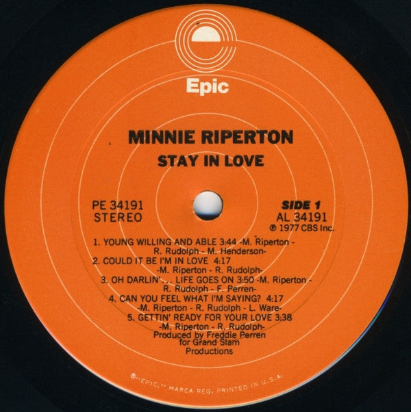 Minnie Riperton - Stay In Love - LP