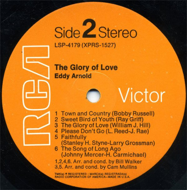 Eddy Arnold - The Glory Of Love - LP