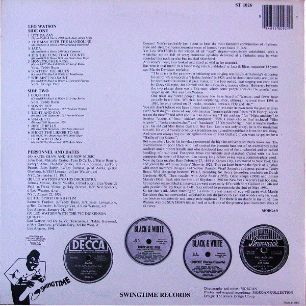Leo Watson - The Scat Man - LP