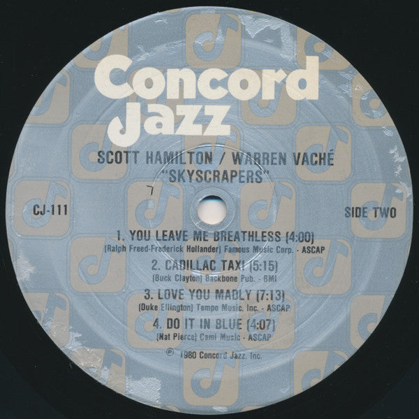 Scott Hamilton - Warren Vaché - Skyscrapers - LP