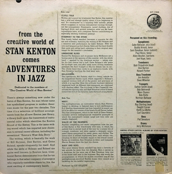 Stan Kenton - Adventures In Jazz - LP