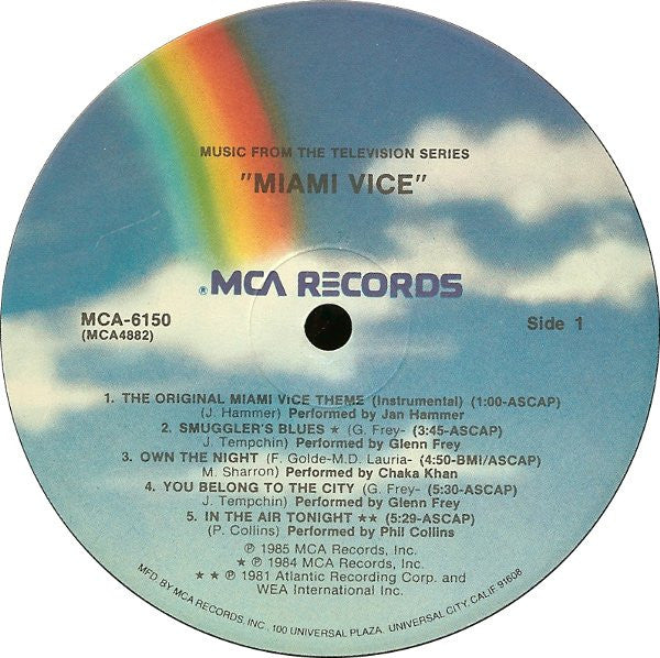 Various - Miami Vice (Music From The Television Series "Miami Vice") - LP