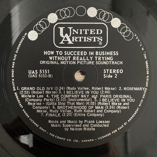 Various - How To Succeed In Business Without Really Trying (Original Motion Picture Soundtrack) - LP