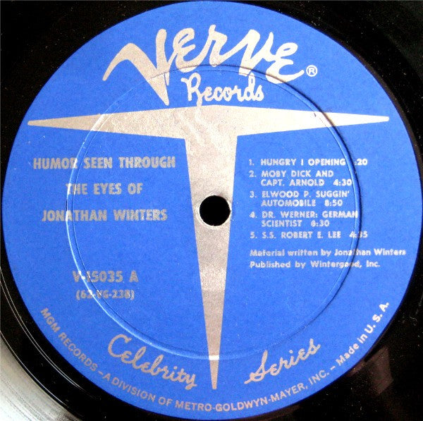 Jonathan Winters - Humor Seen Through The Eyes Of Jonathan Winters - LP