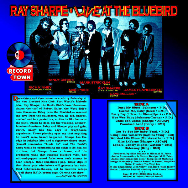 Ray Sharpe - Live At The Bluebird - LP