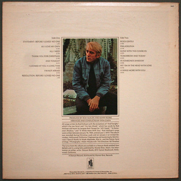 Rod McKuen - New Ballads - LP