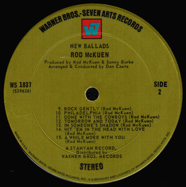 Rod McKuen - New Ballads - LP