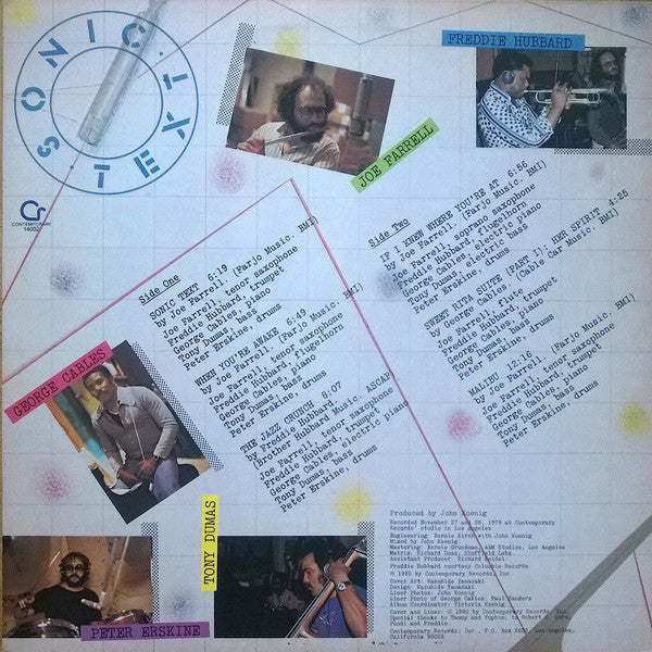 Joe Farrell - Sonic Text - LP
