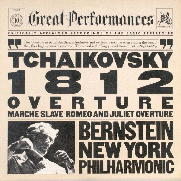 Tchaikovsky*, Bernstein*, New York Philharmonic - 1812 Overture / Marche Slave / Romeo And Juliet Overture - LP