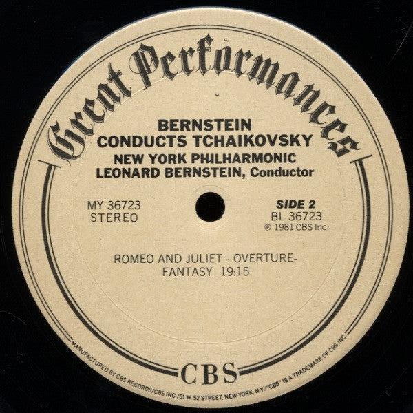 Tchaikovsky*, Bernstein*, New York Philharmonic - 1812 Overture / Marche Slave / Romeo And Juliet Overture - LP