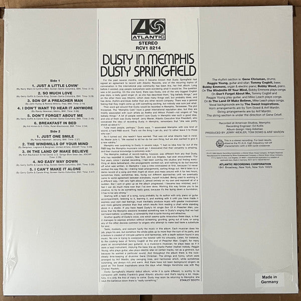 Dusty Springfield - Dusty In Memphis - LP