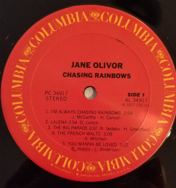 Jane Olivor - Chasing Rainbows - LP