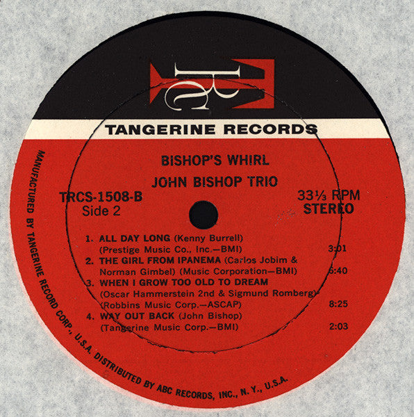 John Bishop (2) - Bishop's Whirl - LP