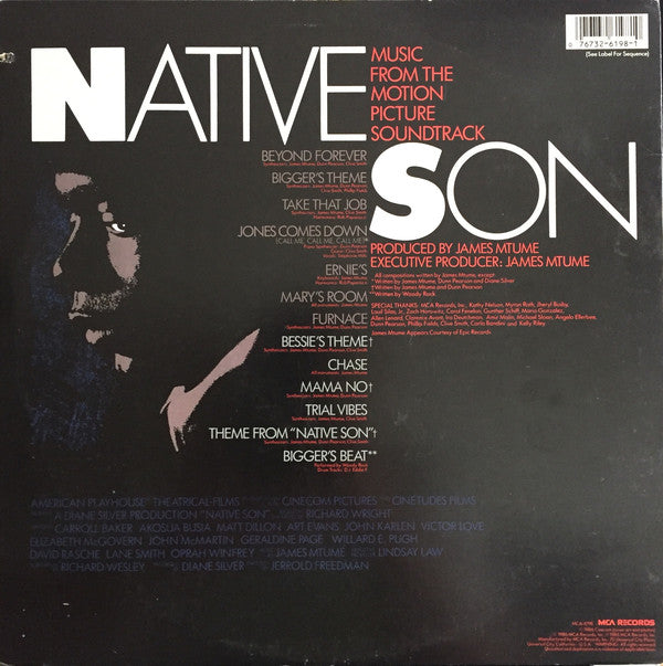 James Mtume - Native Son (Music From The Motion Picture Soundtrack) - LP