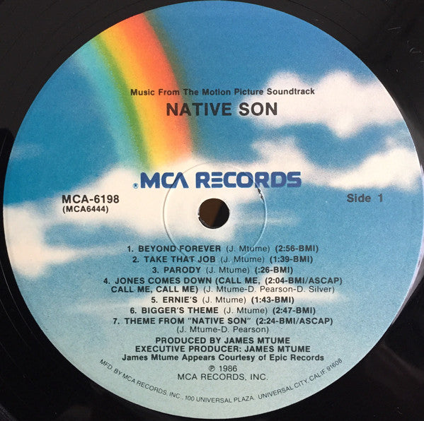 James Mtume - Native Son (Music From The Motion Picture Soundtrack) - LP