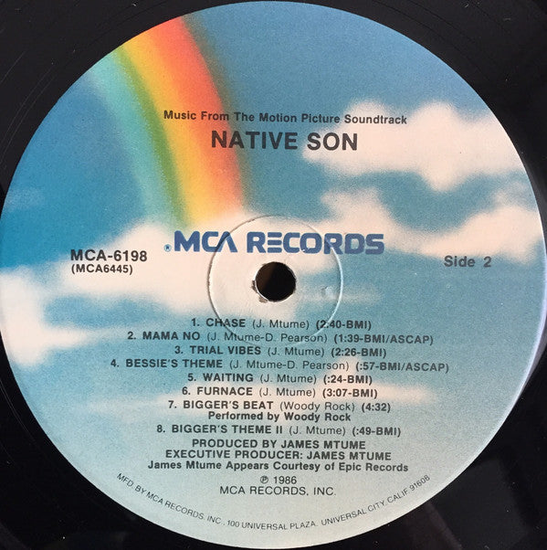 James Mtume - Native Son (Music From The Motion Picture Soundtrack) - LP