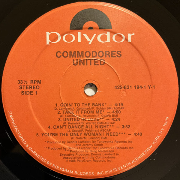 Commodores - United - LP