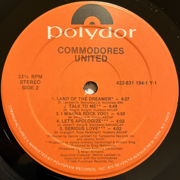 Commodores - United - LP