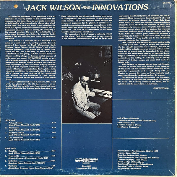 Jack Wilson - Innovations - LP