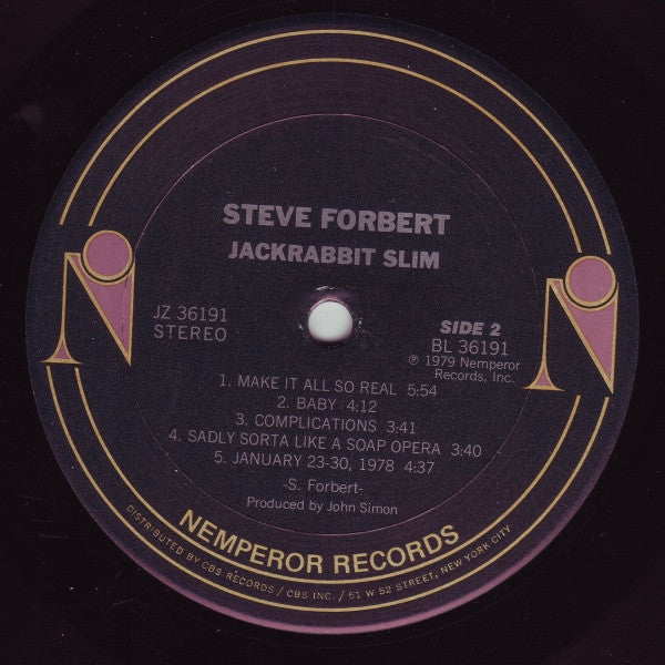 Steve Forbert - Jackrabbit Slim - LP