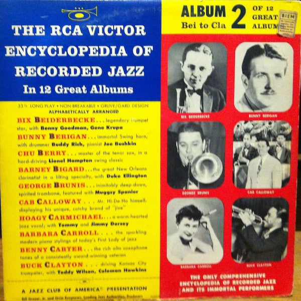 Various - The RCA Victor Encyclopedia Of Recorded Jazz: Album 2 - Bei To Cla - LP