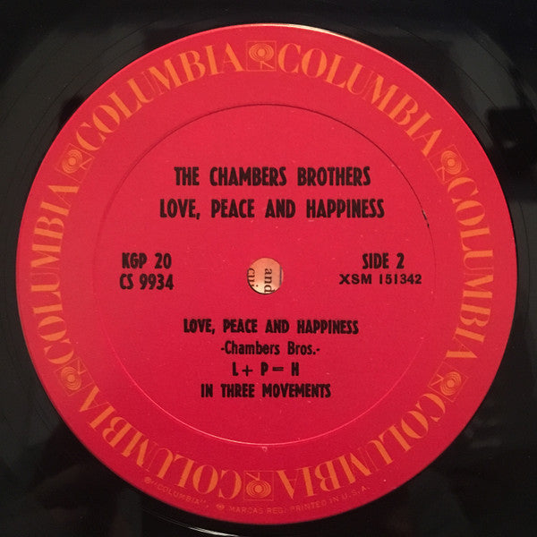 The Chambers Brothers - Love, Peace And Happiness / Live At Bill Graham's Fillmore East - LP