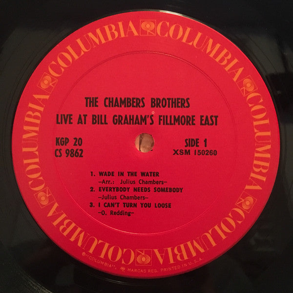 The Chambers Brothers - Love, Peace And Happiness / Live At Bill Graham's Fillmore East - LP