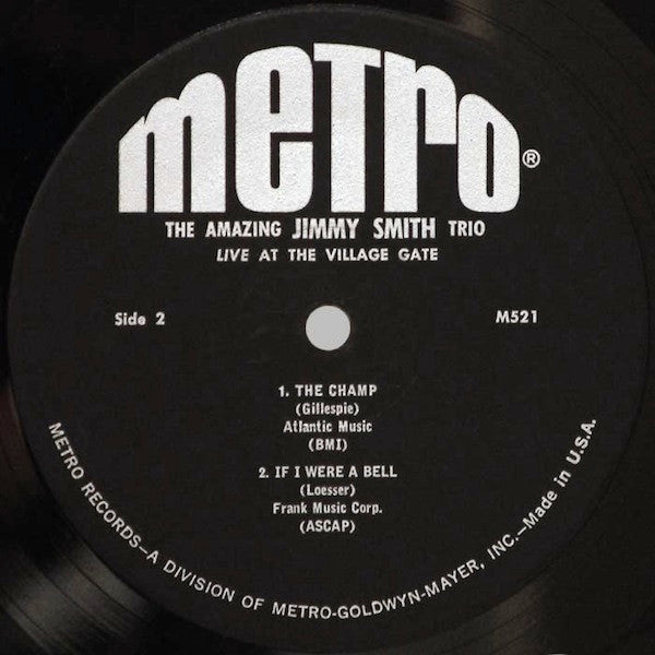 The Amazing Jimmy Smith Trio* - Live At The Village Gate - LP