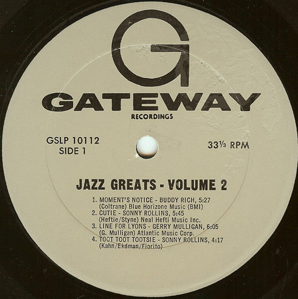 Various - Jazz Greats Volume 2 - LP
