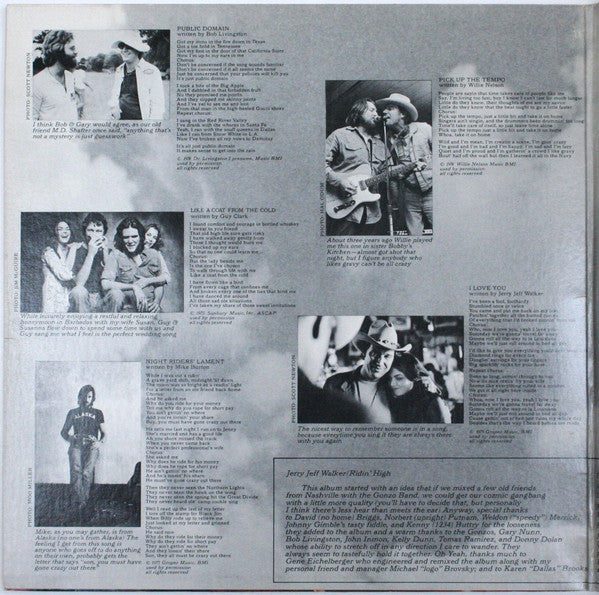 Jerry Jeff* - Ridin' High - LP