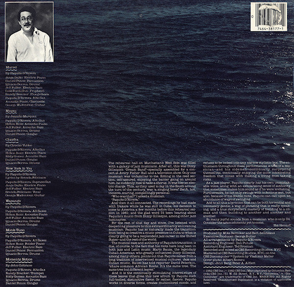 Paquito D'Rivera - Mariel - LP