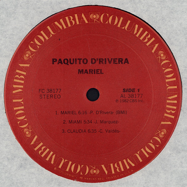 Paquito D'Rivera - Mariel - LP