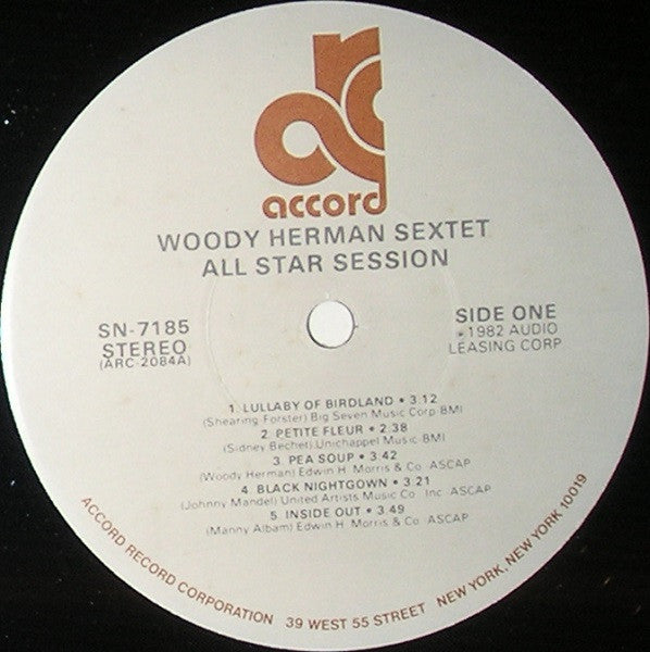 Woody Herman Sextet - All Star Session - LP