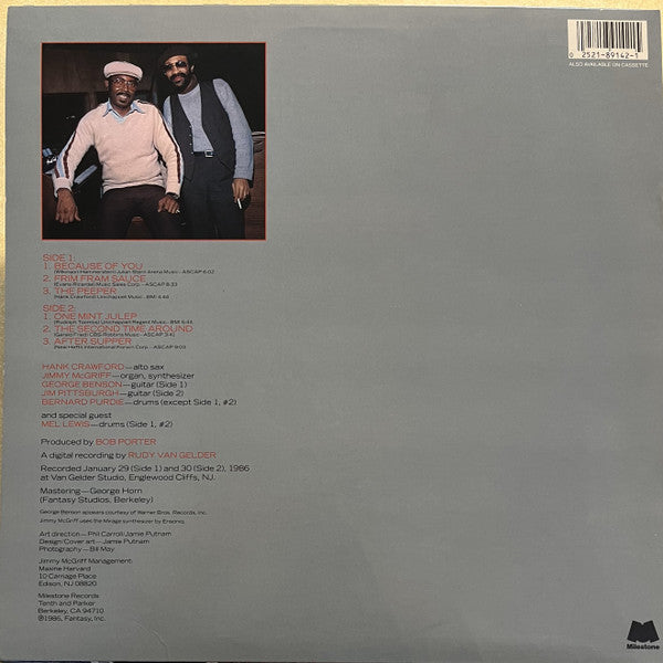 Hank Crawford / Jimmy McGriff - Soul Survivors - LP