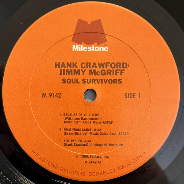 Hank Crawford / Jimmy McGriff - Soul Survivors - LP