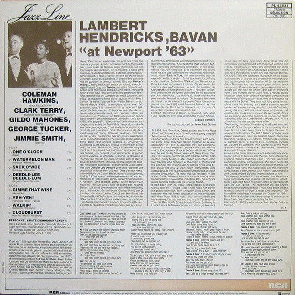 Lambert, Hendricks & Bavan - At Newport '63 - LP