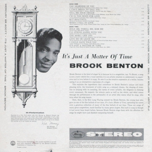 Brook Benton - It's Just A Matter Of Time - LP