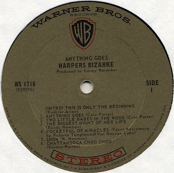 Harpers Bizarre - Anything Goes - LP