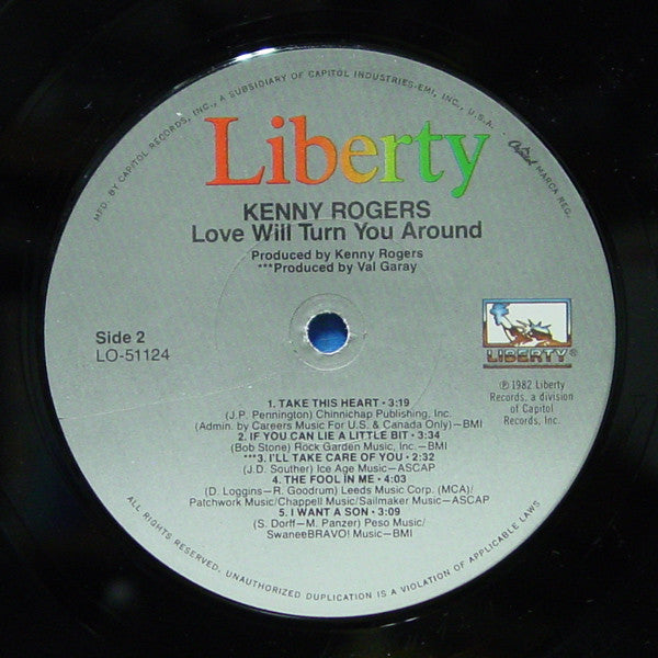 Kenny Rogers - Love Will Turn You Around - LP