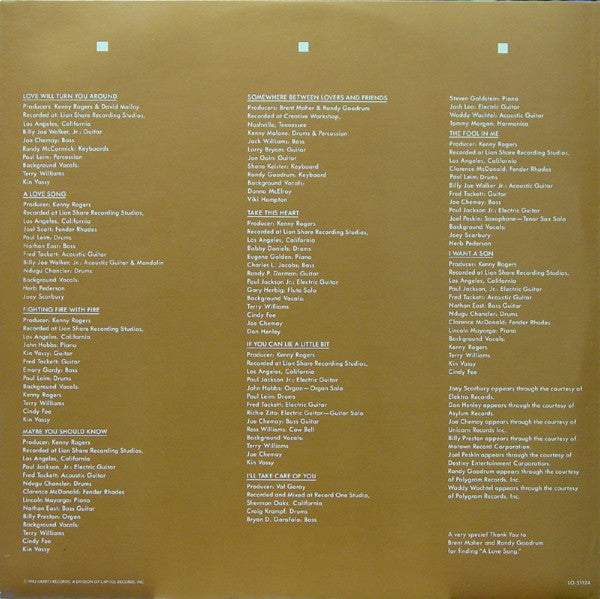 Kenny Rogers - Love Will Turn You Around - LP