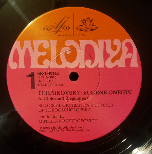 Tchaikovsky*, Mstislav Rostropovich Conducting The Bolshoi Theatre Orchestra & Chorus*, Yuri Mazurok, Galina Vishnevskaya, Vladimir Atlantov - Eugene Onegin - LP