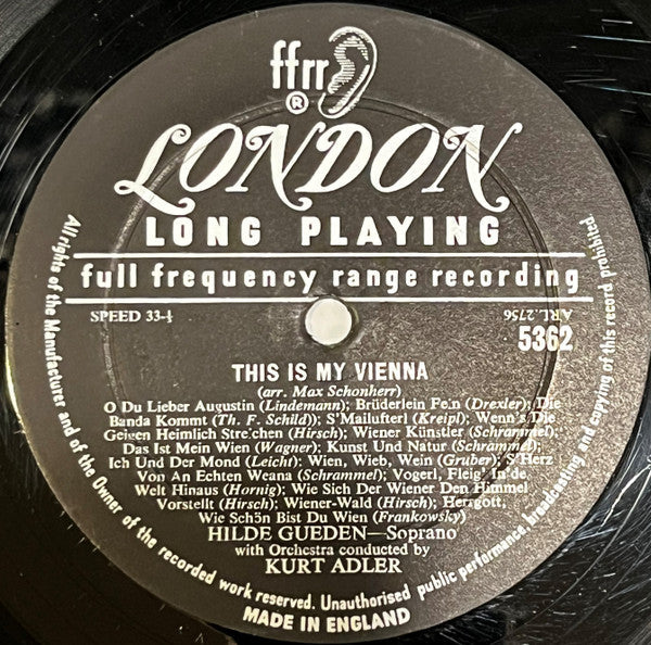 Hilde Gueden* - Music From Vienna - LP